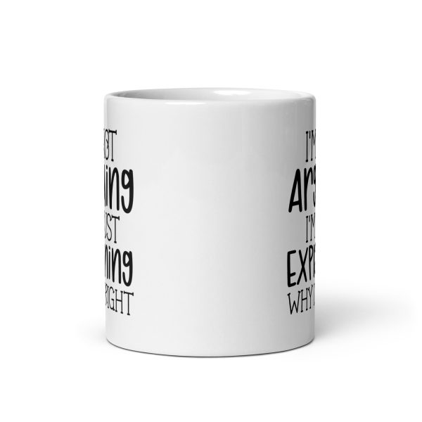 I'm Not Arguing I'm Just Explaining Why I'm Right Funny Coffee Mug / Cup - Image 4