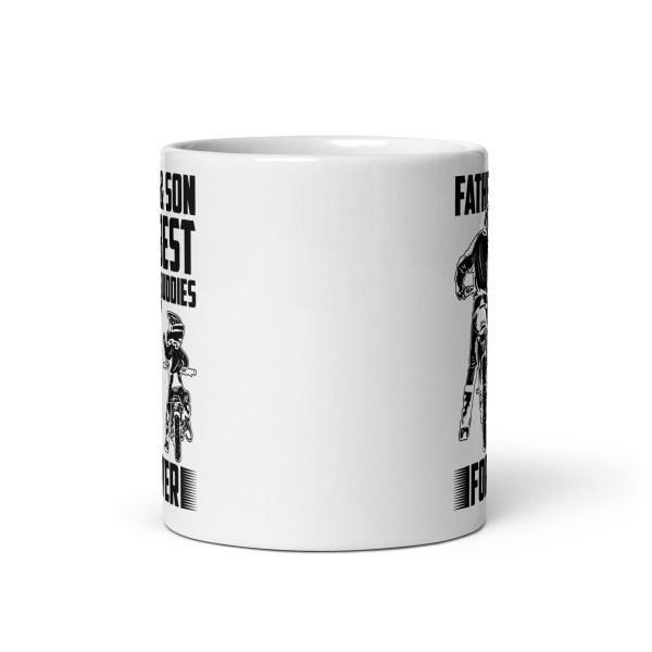 Father & son best buddies forever (dirt bikes) Funny Coffee Mug / Cup - Image 3