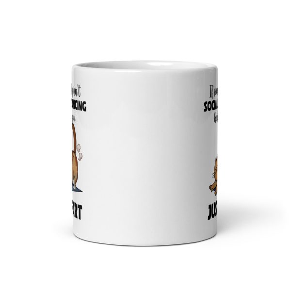 If somebody isn't social distancing behind you just fart funny cat coffee mug / cup - Image 3