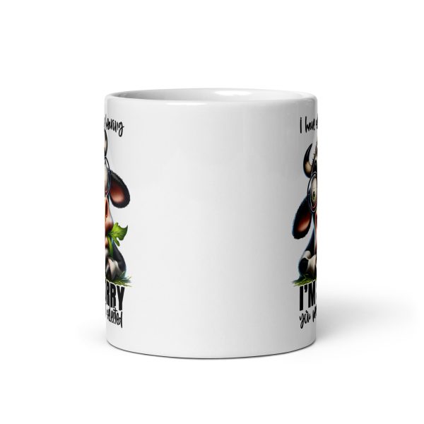 I have selective hearing I'm sorry you were not selected funny cow coffee mug / cup - Image 3