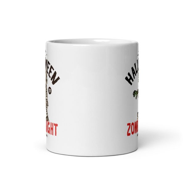 Zombie night funny Halloween coffee mug / cup - Image 3