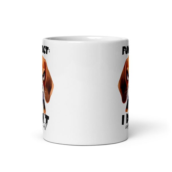 Fun fact I don't care at all funny dog coffee mug / cup - Image 3