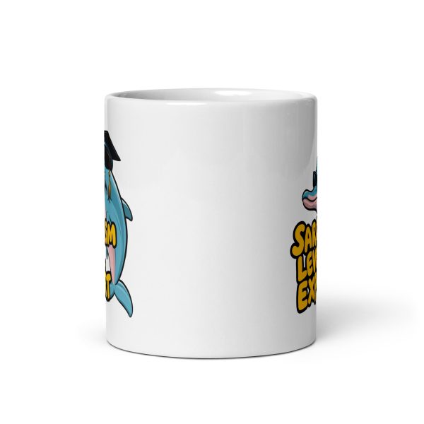 Sarcasm level expert funny dolphin coffee mug / cup - Image 3