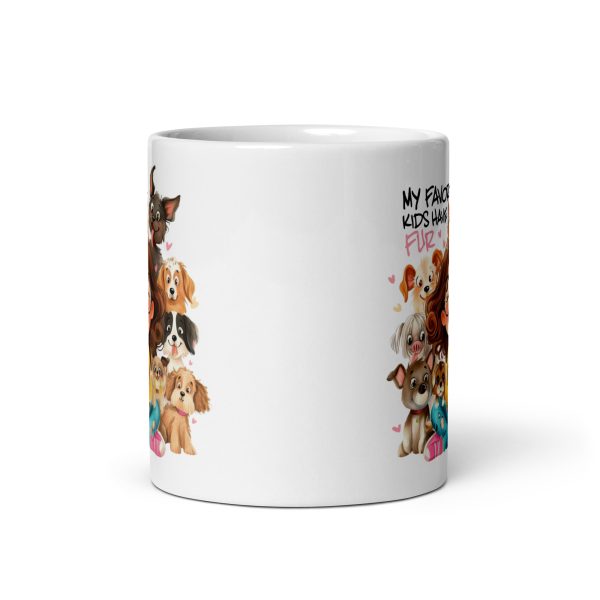 My favorite kids have fur funny coffee mug / cup - Image 3