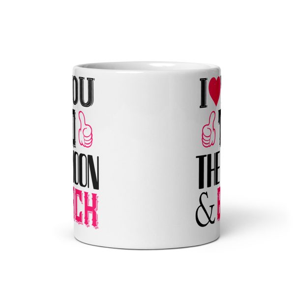 I heart you to the moon & back funny coffee mug / cup - Image 3