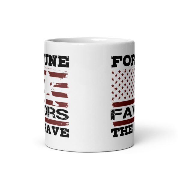 Fortune favors the brave funny coffee mug / cup - Image 3