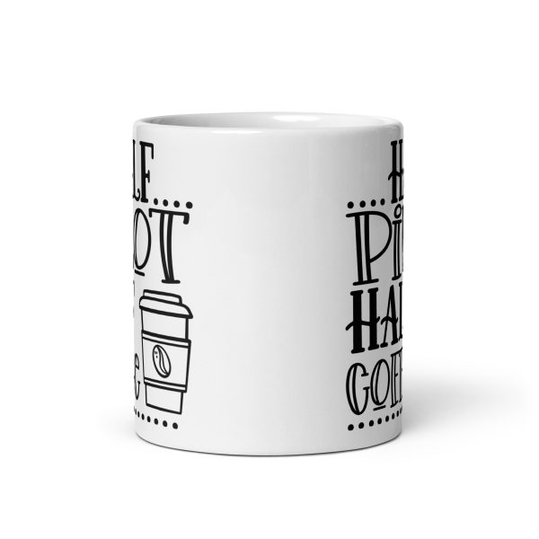 Half pilot half coffee funny coffee mug / cup - Image 3