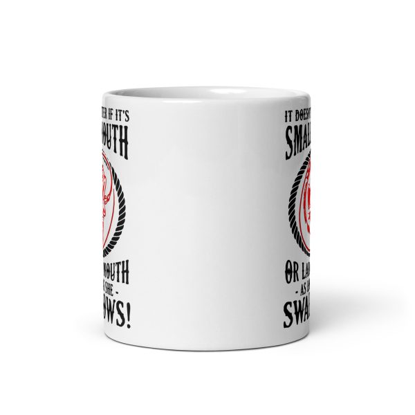 It doesn't matter if it's small mouth or large mouth as long as she swallows funny coffee mug / cup - Image 3