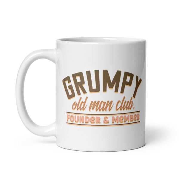 Grumpy old man club founder & member Funny Coffee Mug / Cup - Image 2