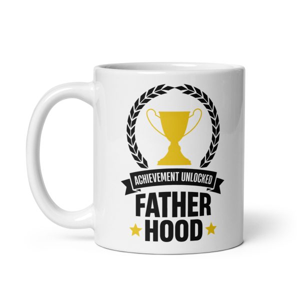 Achievement unlocked father hood Funny Coffee Mug / Cup - Image 2