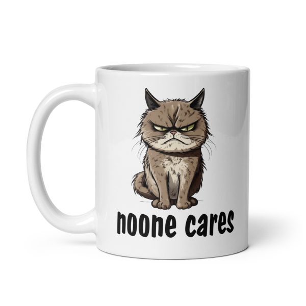 No one cares cat coffee mug / cup - Image 2