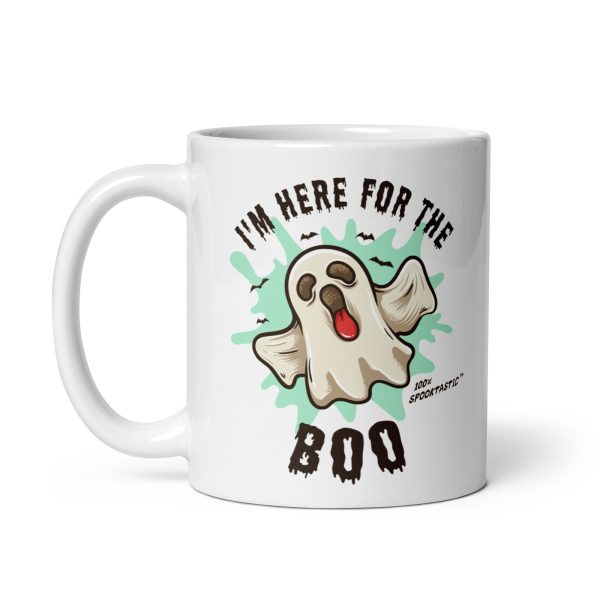 I'm here for the boo funny Halloween coffee mug / cup - Image 2