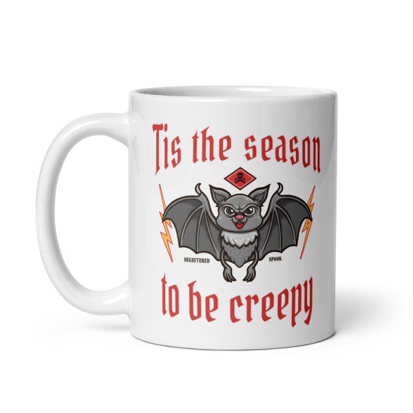 Tis the season to be creepy funny Halloween coffee mug / cup - Image 2