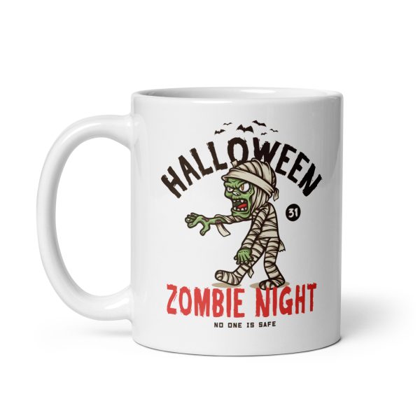 Zombie night funny Halloween coffee mug / cup - Image 2