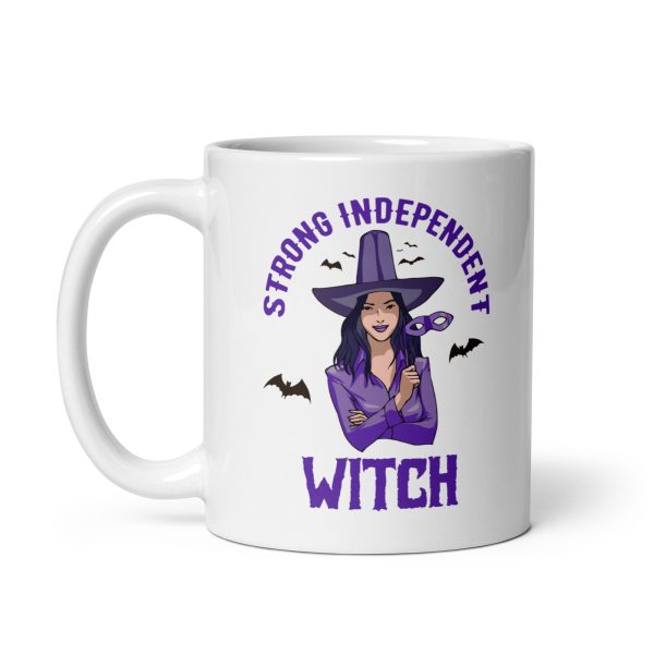 Strong independent witch funny Halloween coffee mug / cup - Image 2