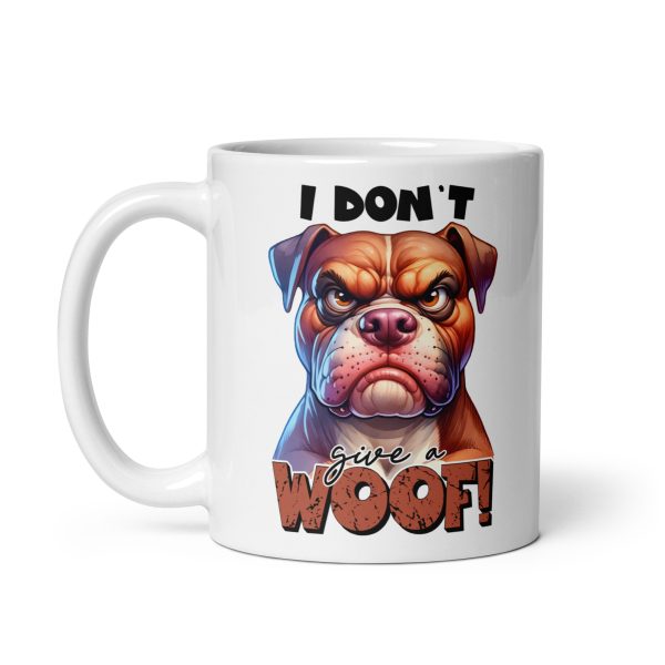 I don't give a woof funny dog coffee mug / cup - Image 2