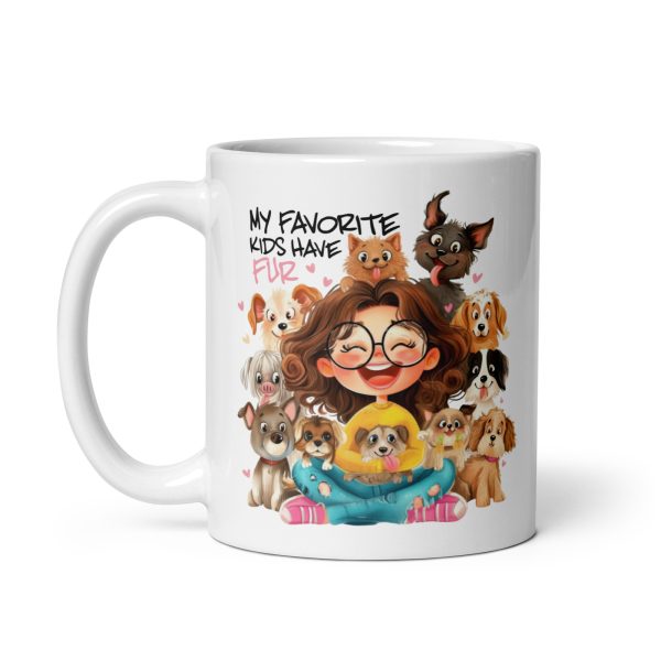 My favorite kids have fur funny coffee mug / cup - Image 2