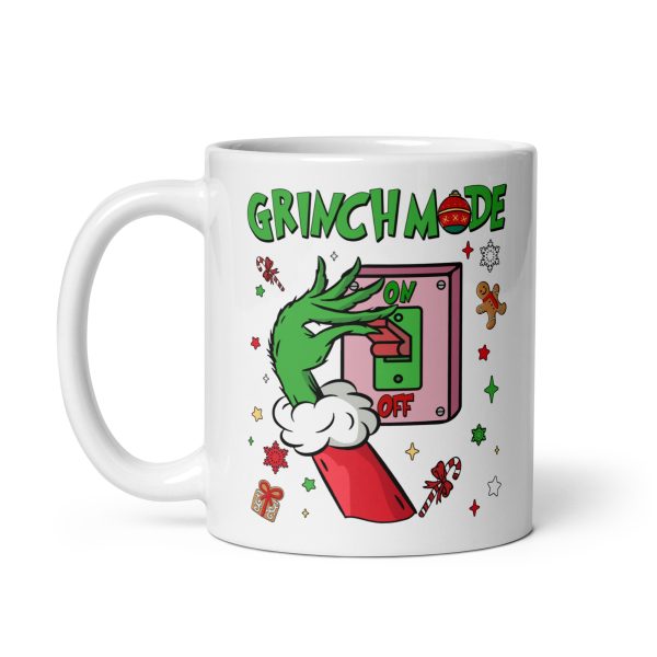 Grinch mode on funny coffee mug / cup - Image 2