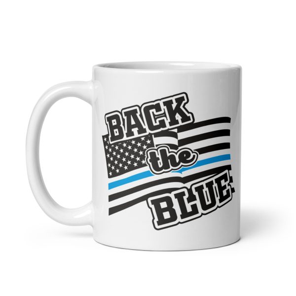 Back the blue funny coffee mug / cup - Image 2