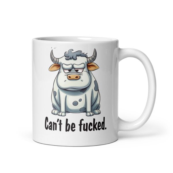 Can't be fucked funny cow coffee mug / cup