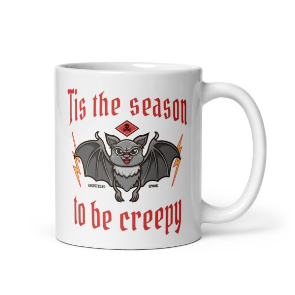 Tis the season to be creepy funny Halloween coffee mug / cup