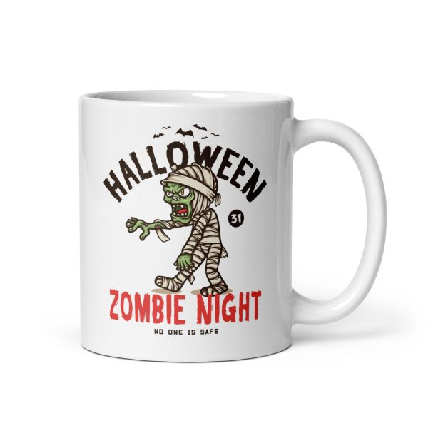 Zombie night funny Halloween coffee mug / cup