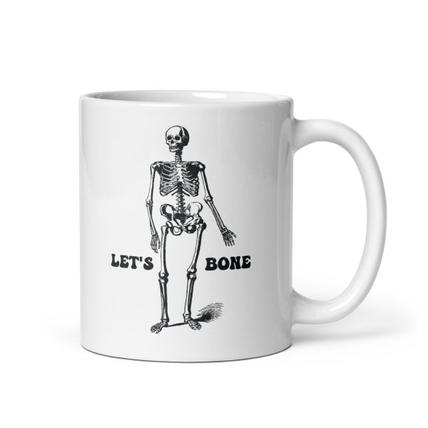 Let's bone funny Halloween coffee mug / cup