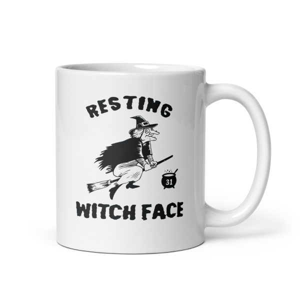 Resting witch face funny Halloween coffee mug / cup