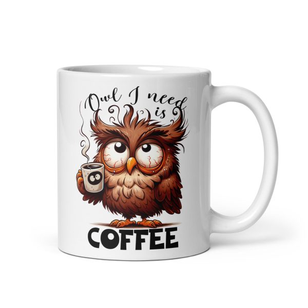 Owl I need is coffee funny owl coffee mug / cup