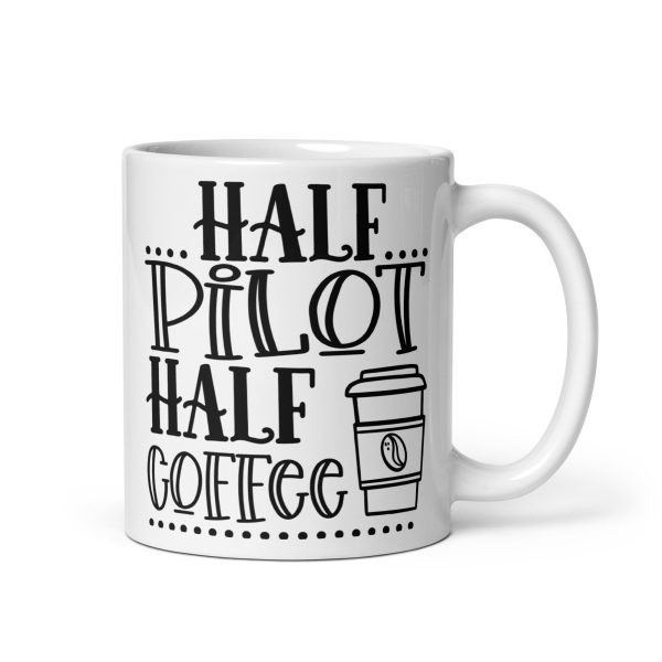 Half pilot half coffee funny coffee mug / cup