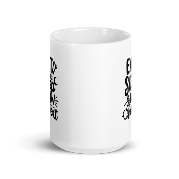 Eat sleep law repeat Funny Coffee Mug / Cup - Image 6