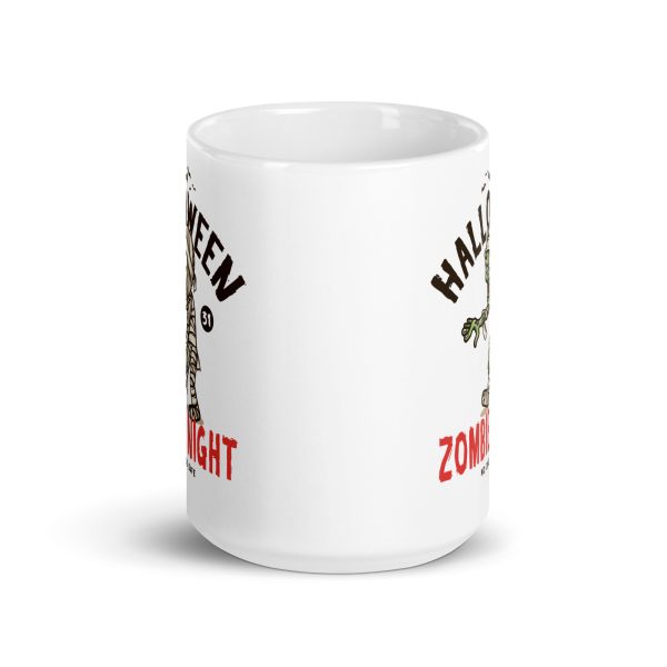 Zombie night funny Halloween coffee mug / cup - Image 6