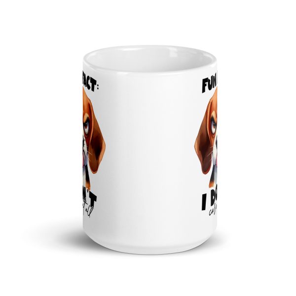 Fun fact I don't care at all funny dog coffee mug / cup - Image 6