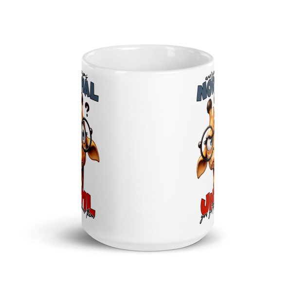 Everyone seems normal until you get to know them funny giraffe coffee mug / cup - Image 6