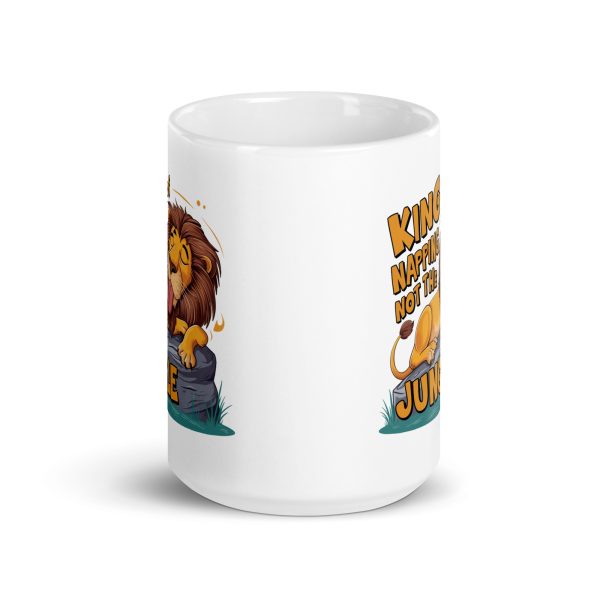 King of napping not the jungle funny lion coffee mug / cup - Image 6