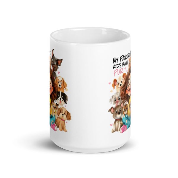 My favorite kids have fur funny coffee mug / cup - Image 6