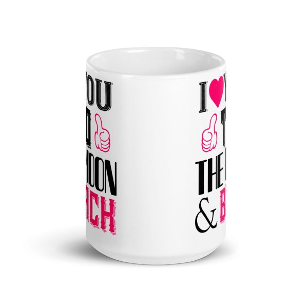 I heart you to the moon & back funny coffee mug / cup - Image 6