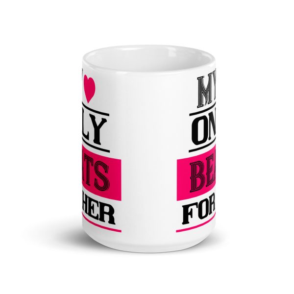 My heart only beats for her funny coffee mug / cup - Image 6