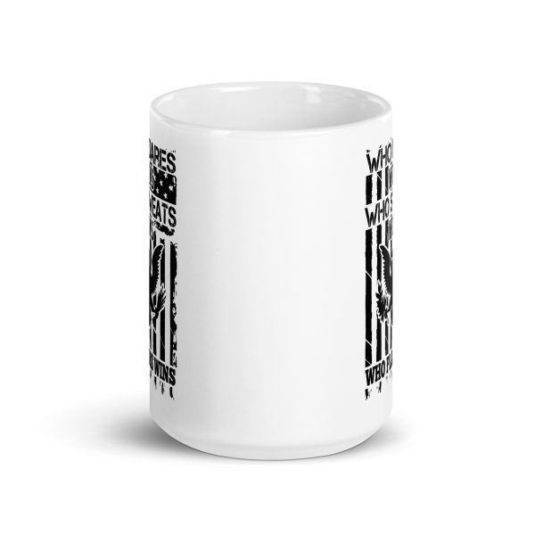 Who dares wins who sweats wins who plans wins funny coffee mug / cup - Image 6