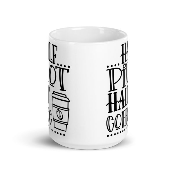 Half pilot half coffee funny coffee mug / cup - Image 6