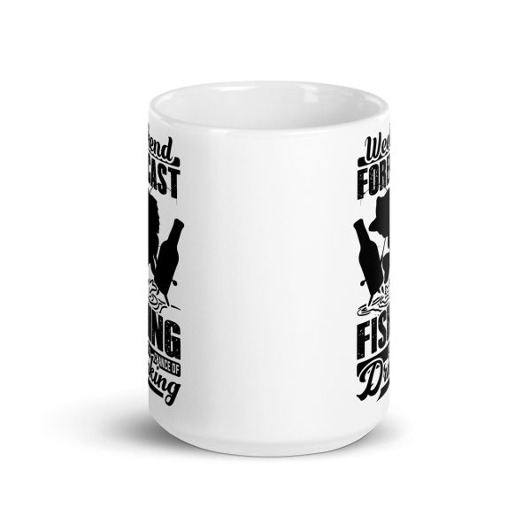 Weekend forecast fishing with a chance of drinking funny coffee mug / cup - Image 6