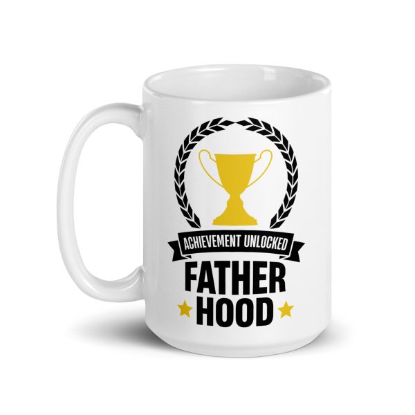 Achievement unlocked father hood Funny Coffee Mug / Cup - Image 5