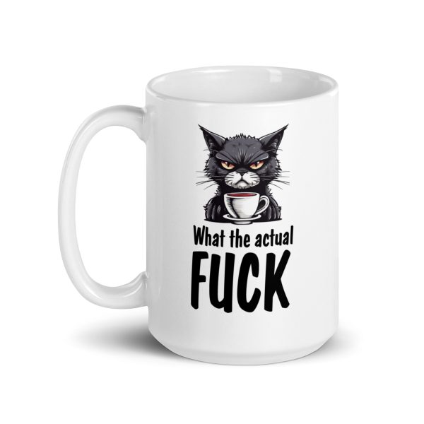 What the actual fuck funny cat coffee mug / cup - Image 5