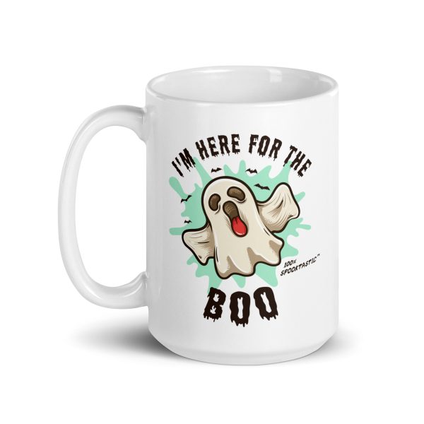 I'm here for the boo funny Halloween coffee mug / cup - Image 5