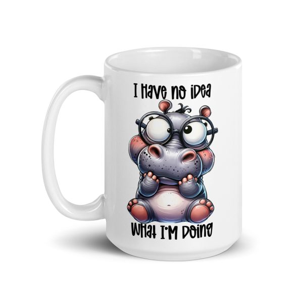 I have no idea what I'm doing funny dinosaur coffee mug / cup - Image 5