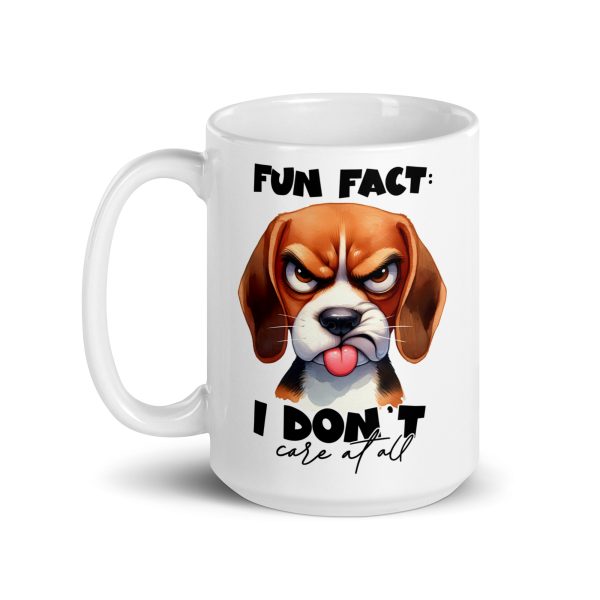 Fun fact I don't care at all funny dog coffee mug / cup - Image 5