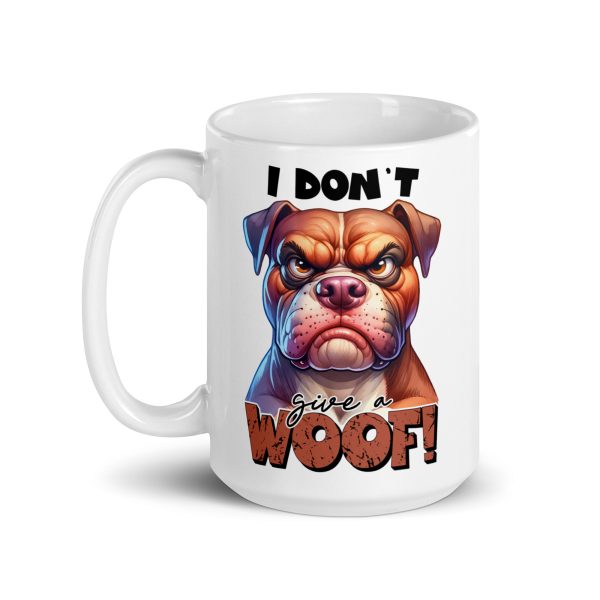 I don't give a woof funny dog coffee mug / cup - Image 5