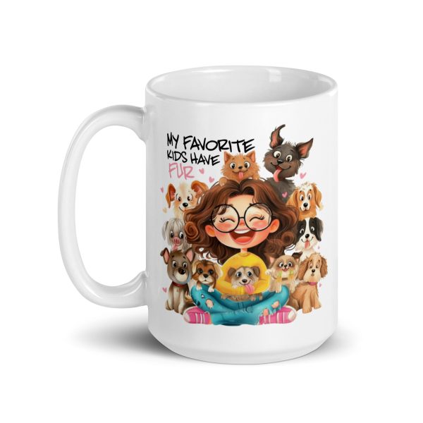 My favorite kids have fur funny coffee mug / cup - Image 5