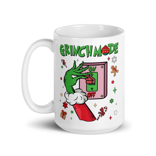 Grinch mode on funny coffee mug / cup - Image 5