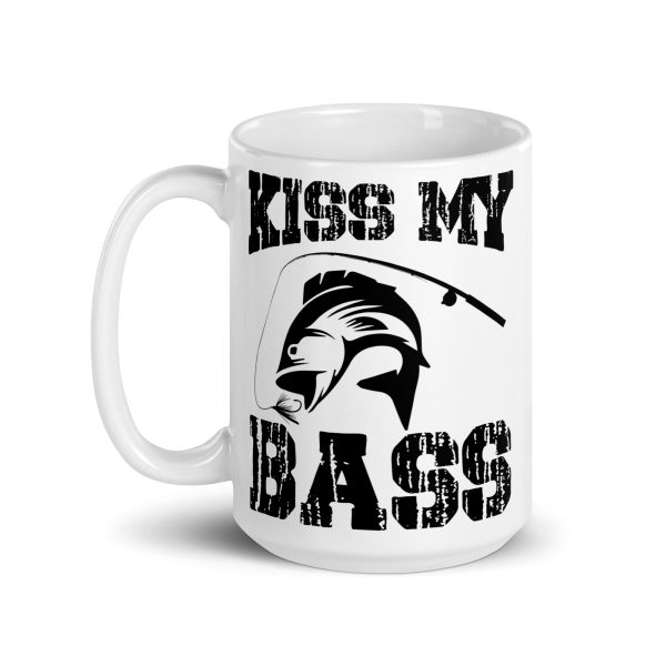 Kiss my bass funny coffee mug / cup - Image 5